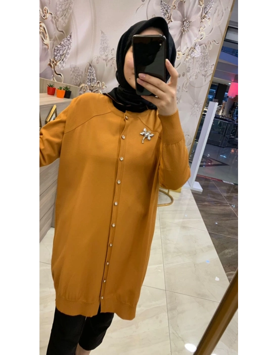 İnvee Yusufçuk Hırka Hardal 6283