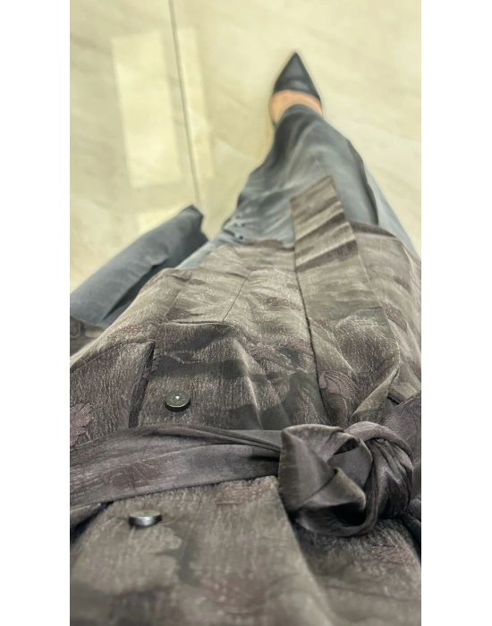 Misswhence İpek Elbise Kahverengi