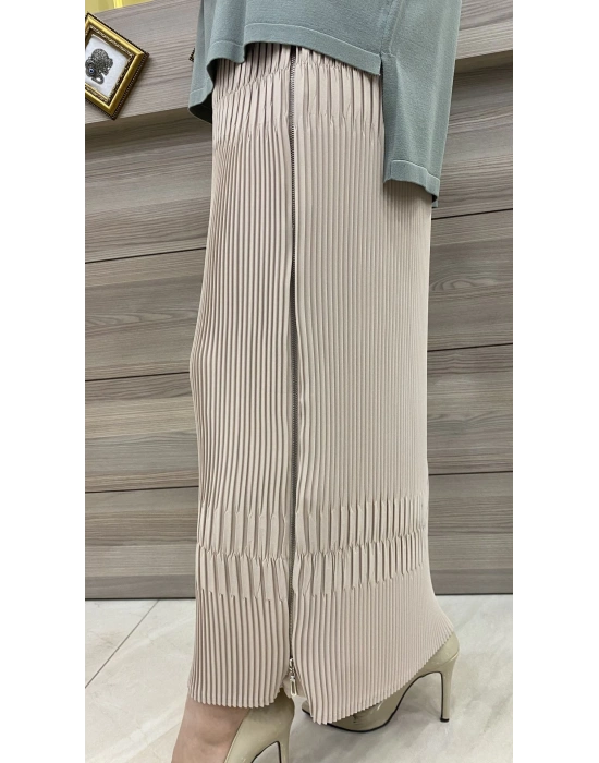 Misswhence Pliseli Etek Bej