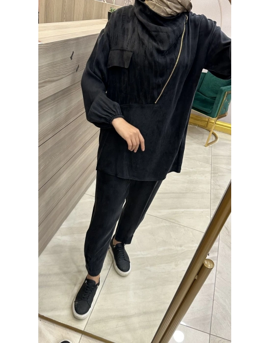 Niqozza Dar Paça İpek Pantolon