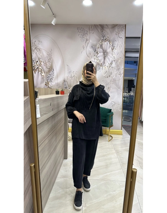 Niqozza Dar Paça İpek Pantolon