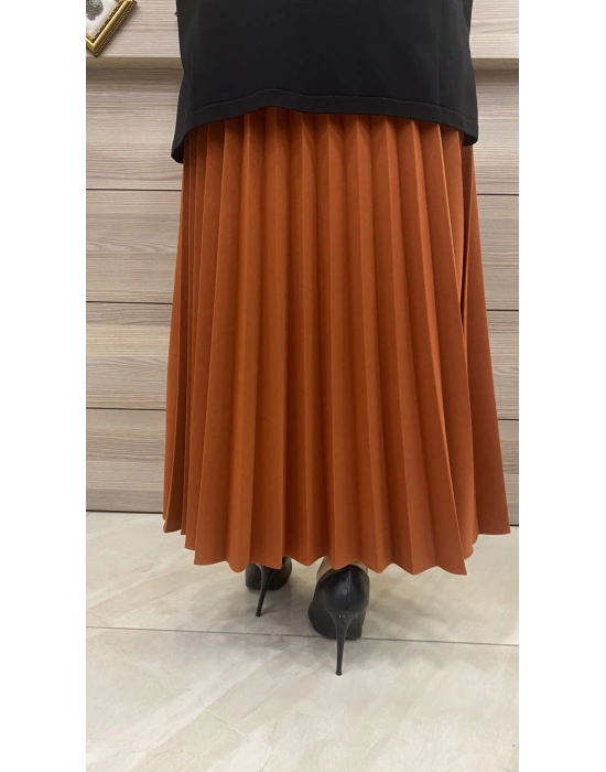 Niqozza Pliseli Etek Kiremit