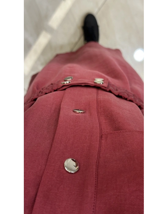 NS-25Y2043 Elbise Kırmızı