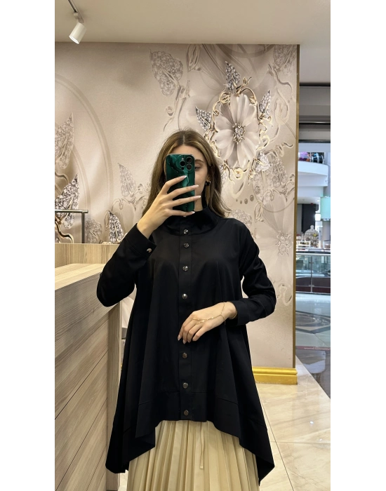 NS-25Y3007 Siyah Gömlek