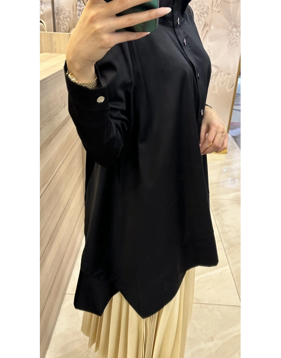 NS-25Y3007 Siyah Gömlek