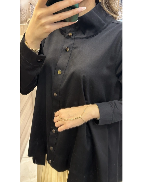 NS-25Y3007 Siyah Gömlek