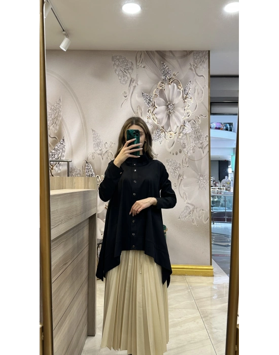 NS-25Y3007 Siyah Gömlek