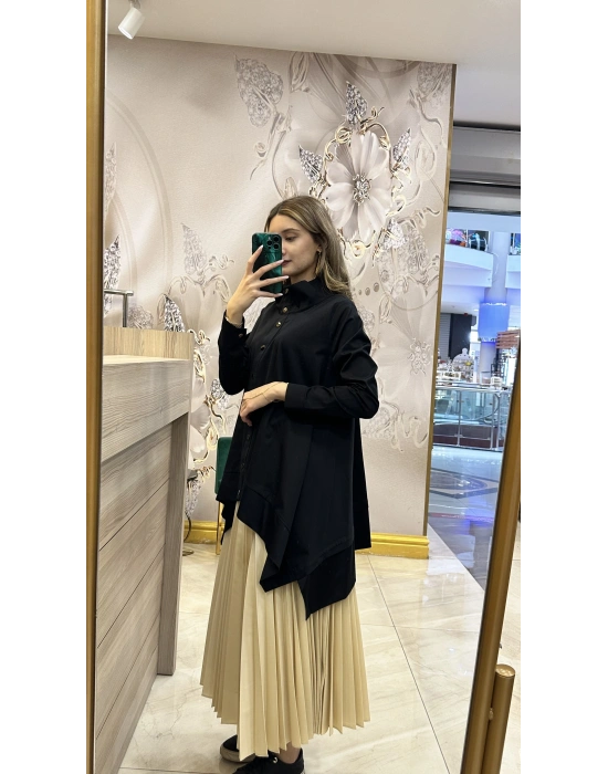 NS-25Y3007 Siyah Gömlek