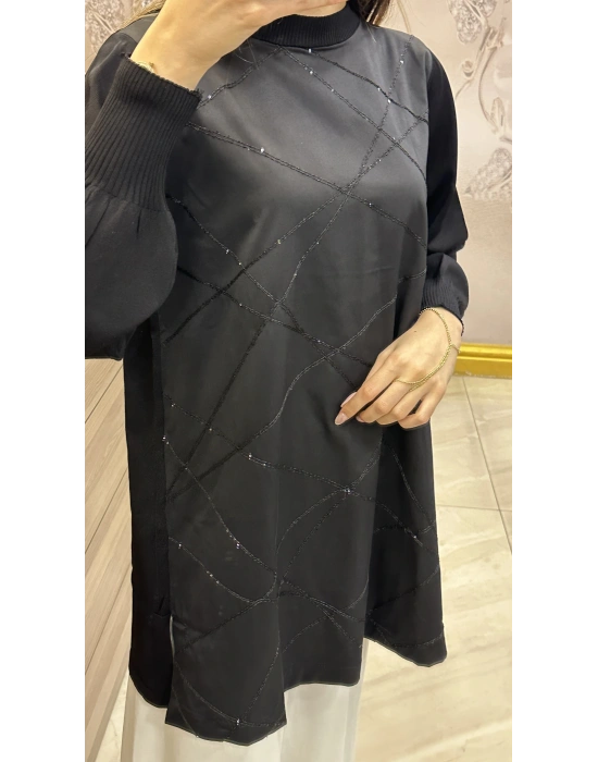 NS-25Y3016 Tunik Siyah