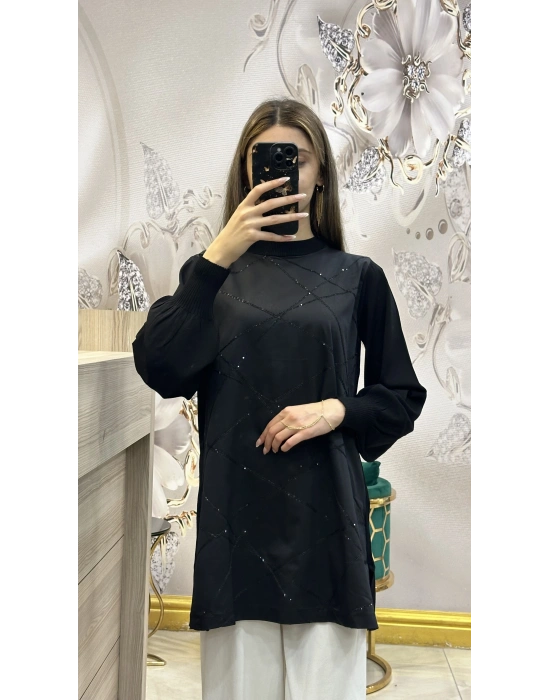 NS-25Y3016 Tunik Siyah