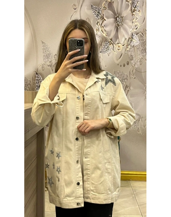 NS-25Y6044 Kot Ceket Ekru