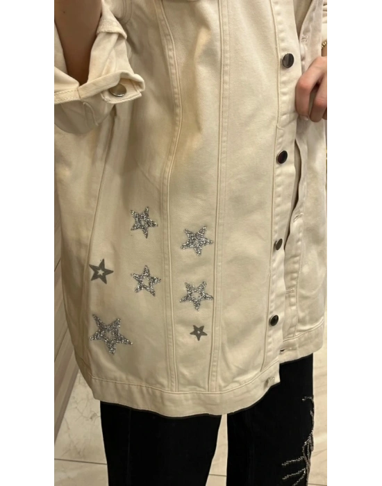 NS-25Y6044 Kot Ceket Ekru