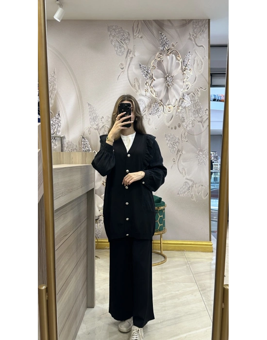 NS-25Y6051 Hırka Siyah