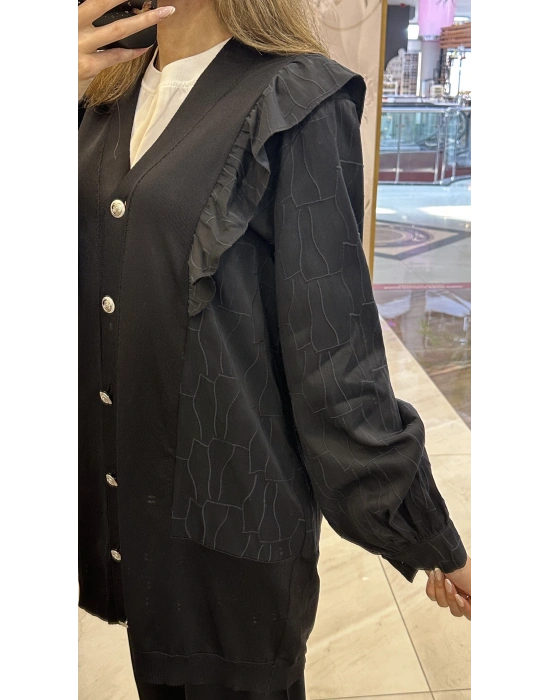 NS-25Y6051 Hırka Siyah