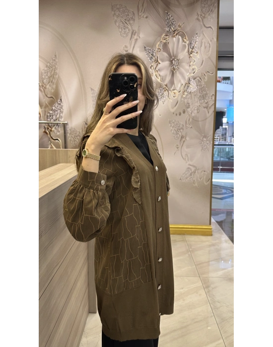 NS-25Y6051 Hırka Sütlü Kahve