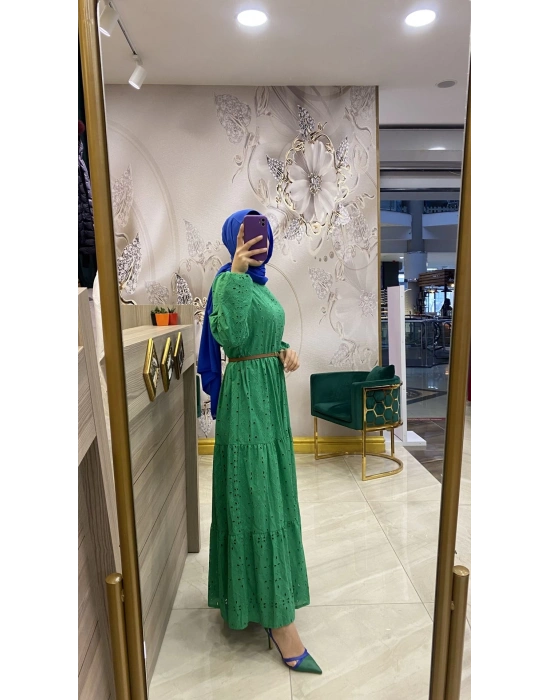 Nurcan Çetin Elbise Yeşil