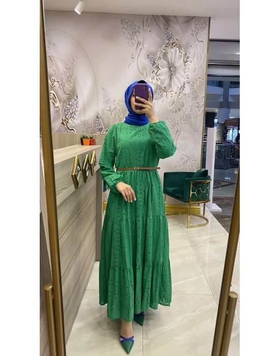Nurcan Çetin Elbise Yeşil