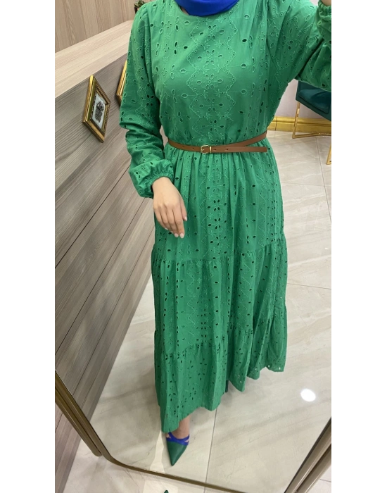 Nurcan Çetin Elbise Yeşil