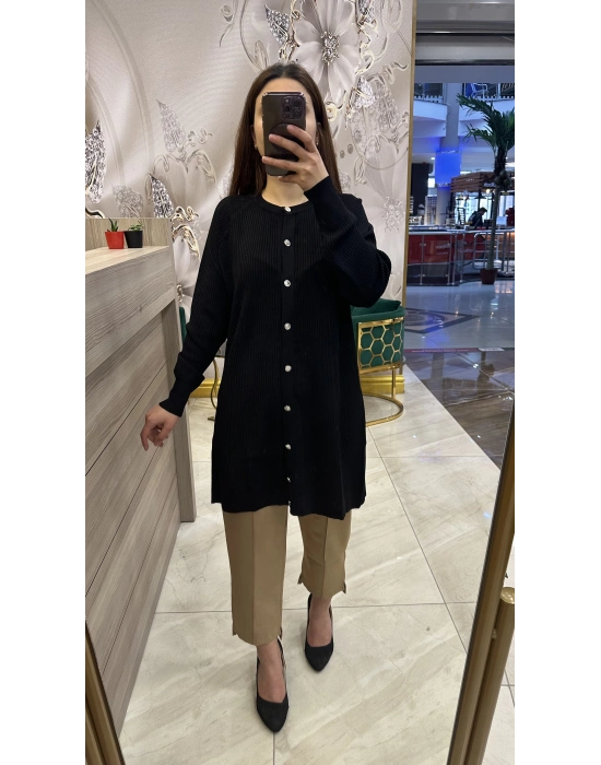 Nuss 1100 Hırka Siyah