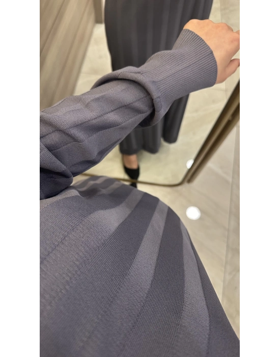 Nuss 1401 Elbise Gri