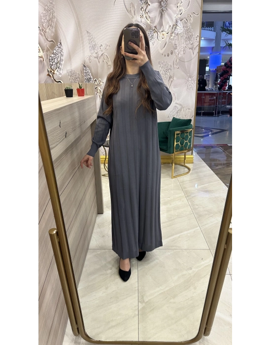 Nuss 1401 Elbise Gri