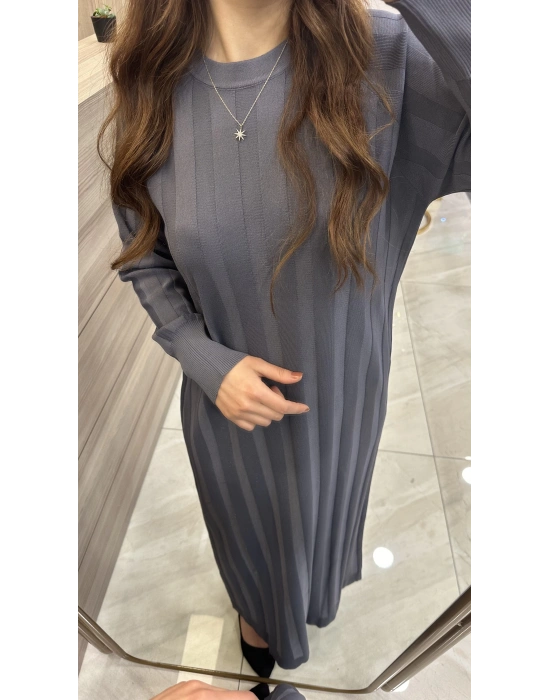 Nuss 1401 Elbise Gri