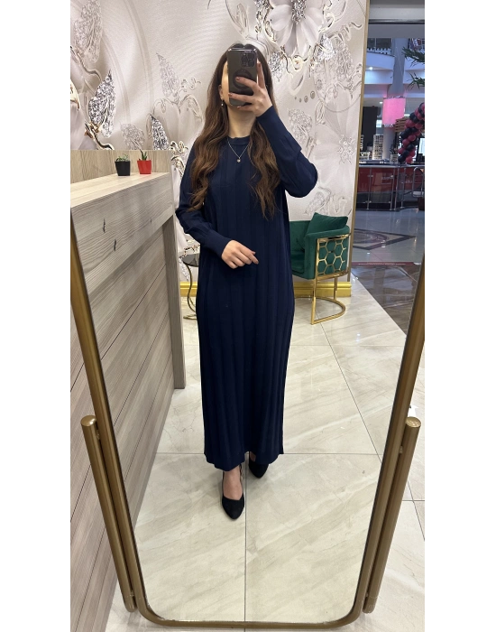 Nuss 1401 Elbise Lacivert