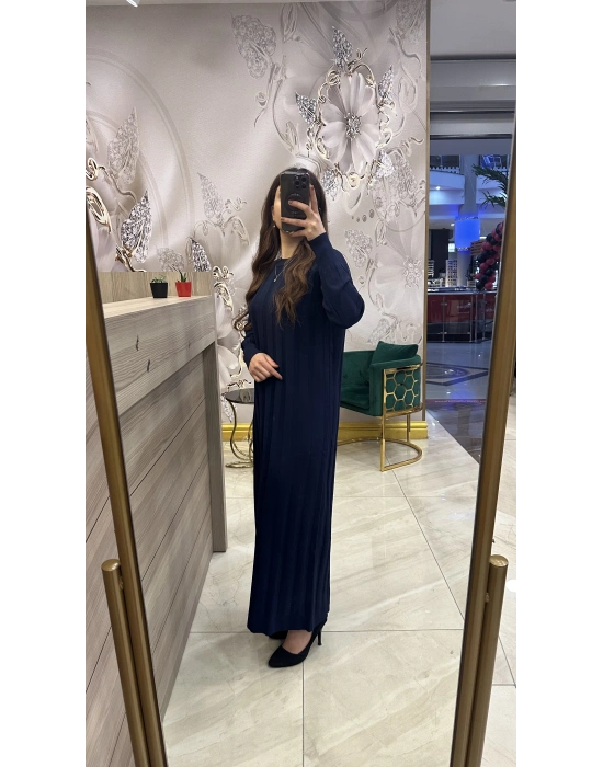 Nuss 1401 Elbise Lacivert