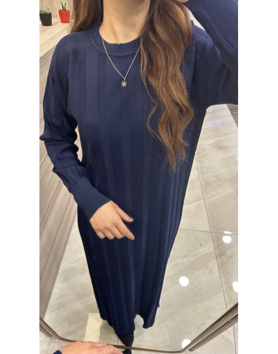 Nuss 1401 Elbise Lacivert