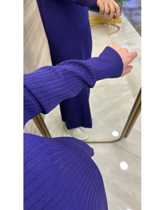 Nuss 1403 Elbise Mor