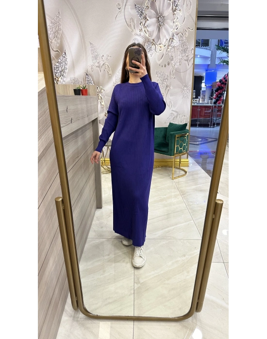 Nuss 1403 Elbise Mor