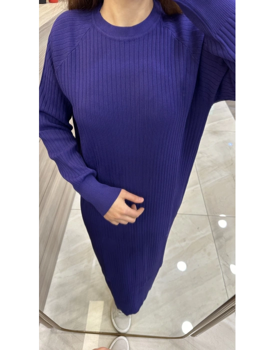 Nuss 1403 Elbise Mor