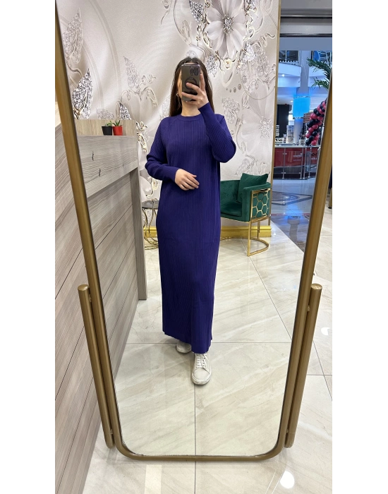 Nuss 1403 Elbise Mor