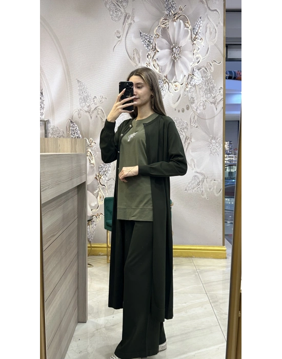 Nuss 25K002 Merserize Pantolon Haki