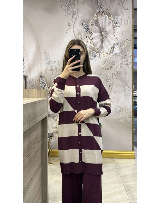 Nuss 25K002 Merserize Pantolon Mürdüm