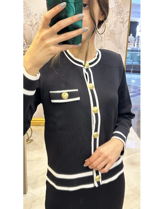 Nuss 25K1114 Hırka Siyah