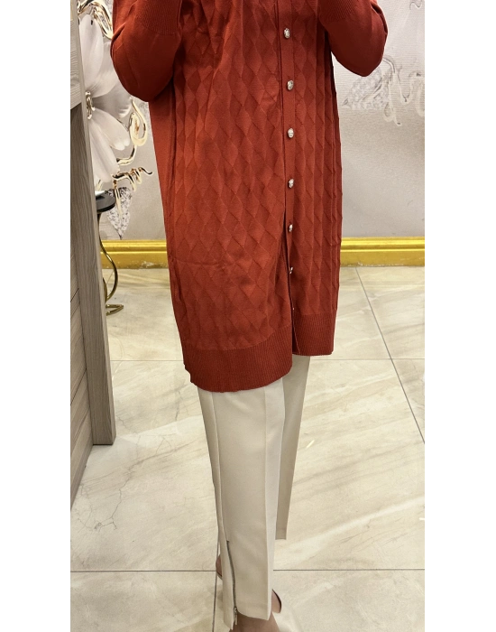 Nuss 25KY305 Hırka Taba