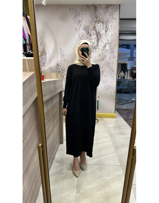 Nuss 25Y1420 Elbise Siyah