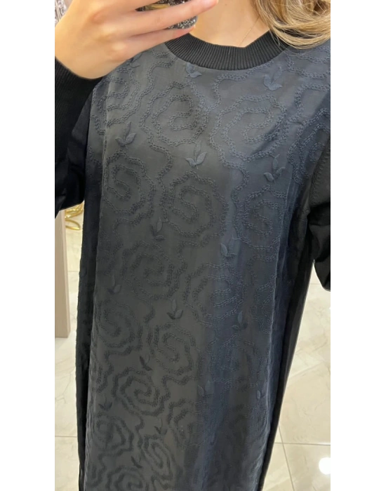 Nuss-25Y2061 Siyah Elbise