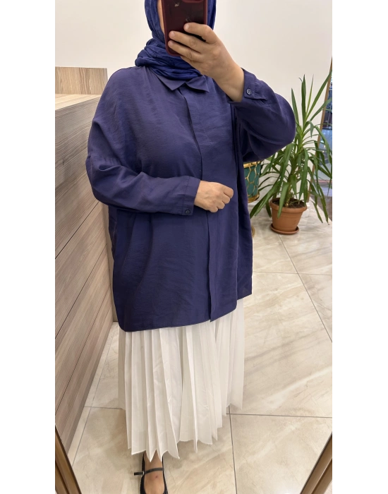 Nuss 25Y3001 Lacivert Gömlek