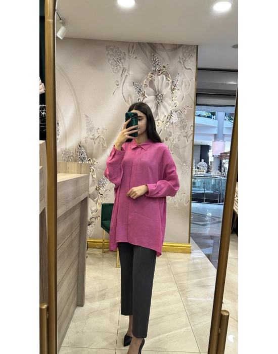 Nuss 25Y3001 Pembe Gömlek