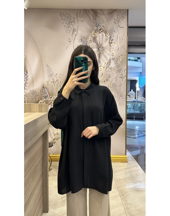 Nuss 25Y3001 Siyah Gömlek