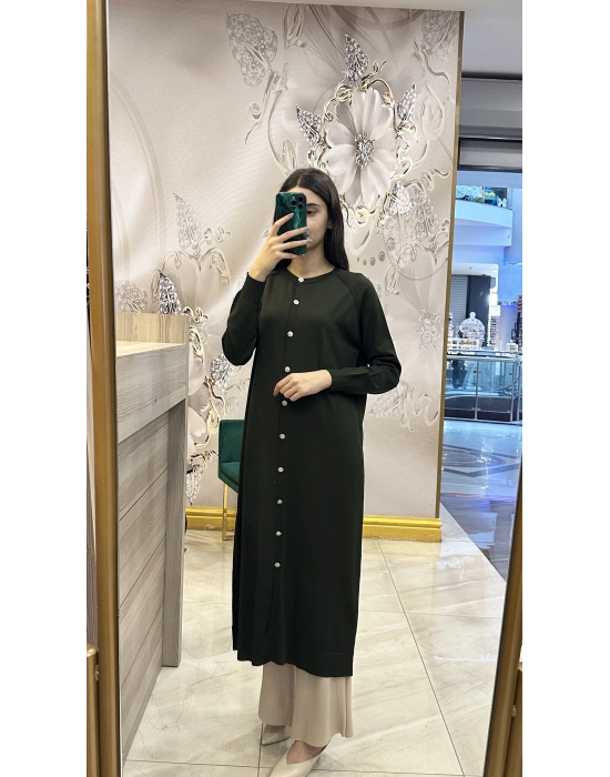 Nuss 25Y512 Haki Hırka