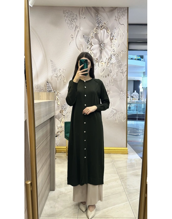 Nuss 25Y512 Haki Hırka