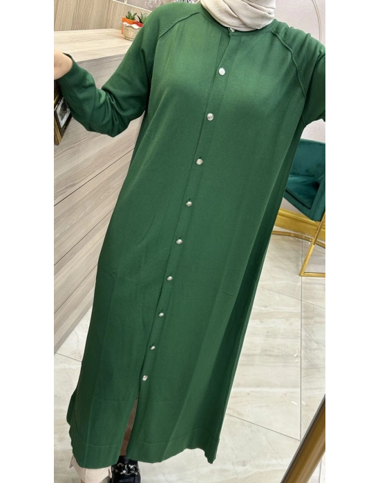 Nuss Tam Boy Hırka Zümrüt