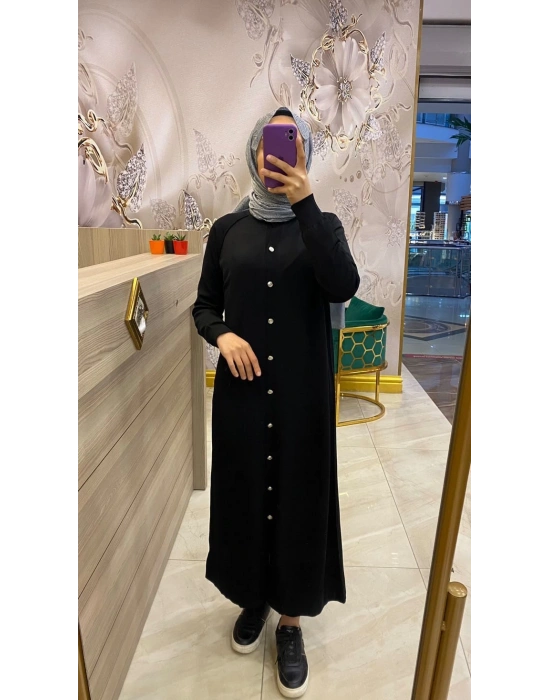 Nuss Uzun Hırka Siyah