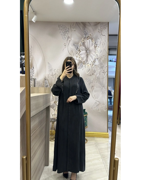 QEFFA 070 İpek liosel Ferace Siyah