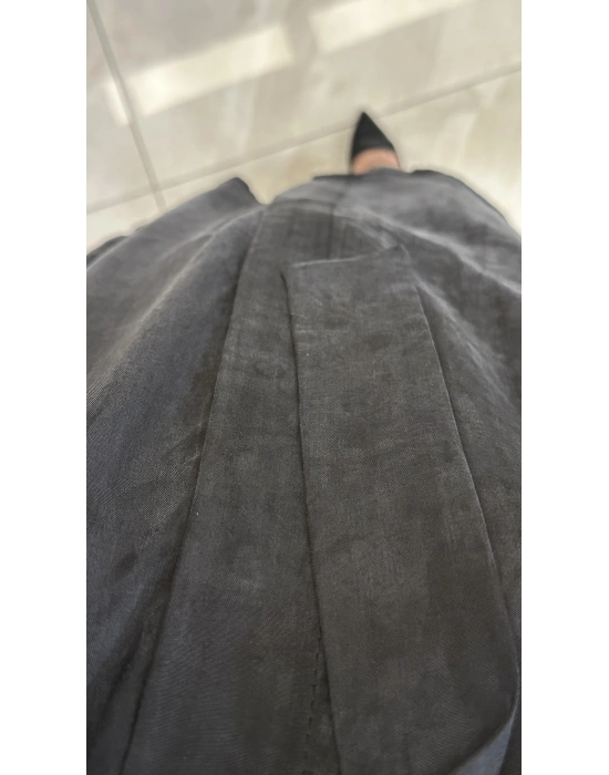 QEFFA 104 İpek Liosel Tunik Siyah