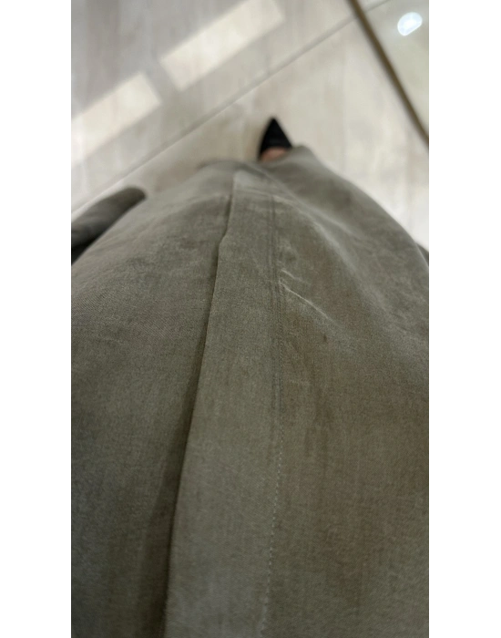 QEFFA 136 İpek Liosel Elbise /Ferace Yeşil