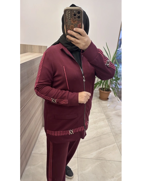 Qmash 5YTKM9168 takım bordo